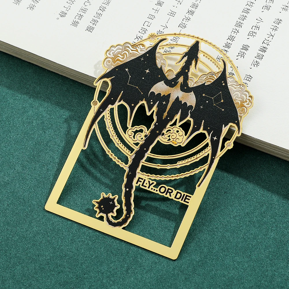 Fourth Wing Acrylic Dragon Tassels Bookmark Magic Mysterious Ancient Beast Fantasy Page Marker Bookmark for Students Teachers