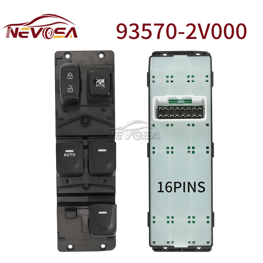 

For Hyundai Veloster 1.6L 2012 2013 2014 2015 2016 2017 93570-2V000 935702V000 Car Master Electric Power Window Switch