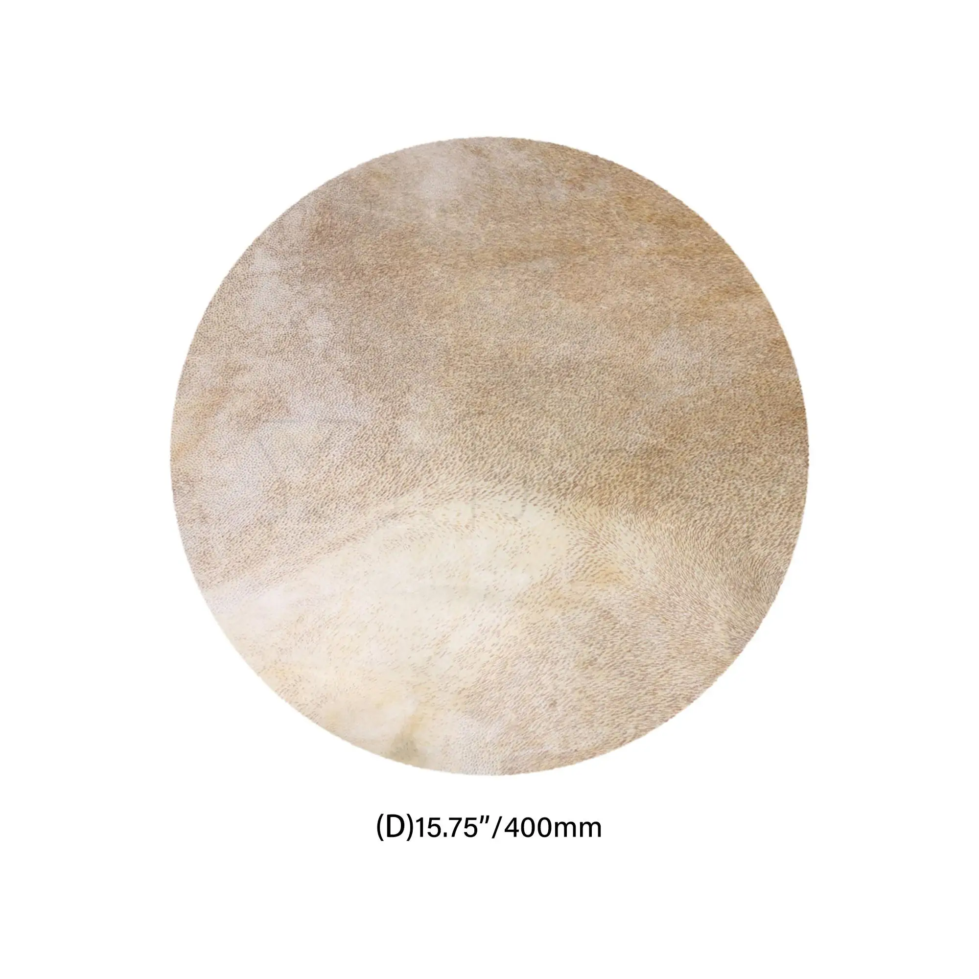 Yibuy 40cm Diameter Light Yellow Skin Drums Head Material for 12 inch