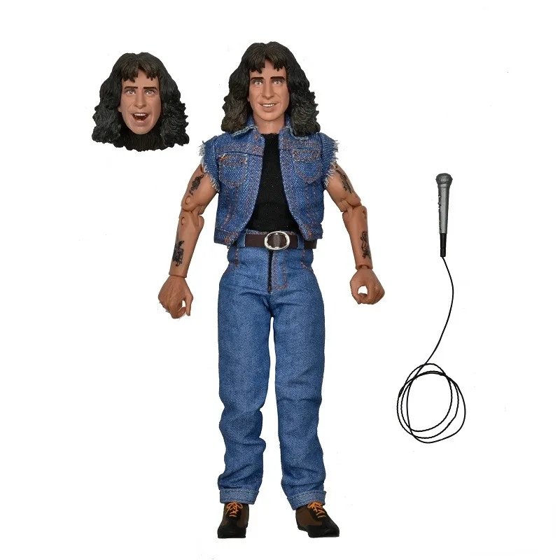 In Stock NECA Original AC DC Bond Scott Band Lead Singer 8-inch Doll Hands Great Gift From A Collector