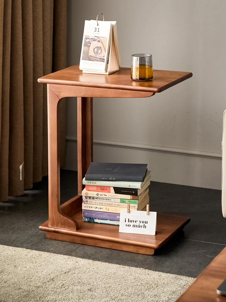 

Home Decoration Nordic Creative Sofa Side Tables Home Living Room Coffee Table Furniture Design Solid Wood Tea Table Simple Desk