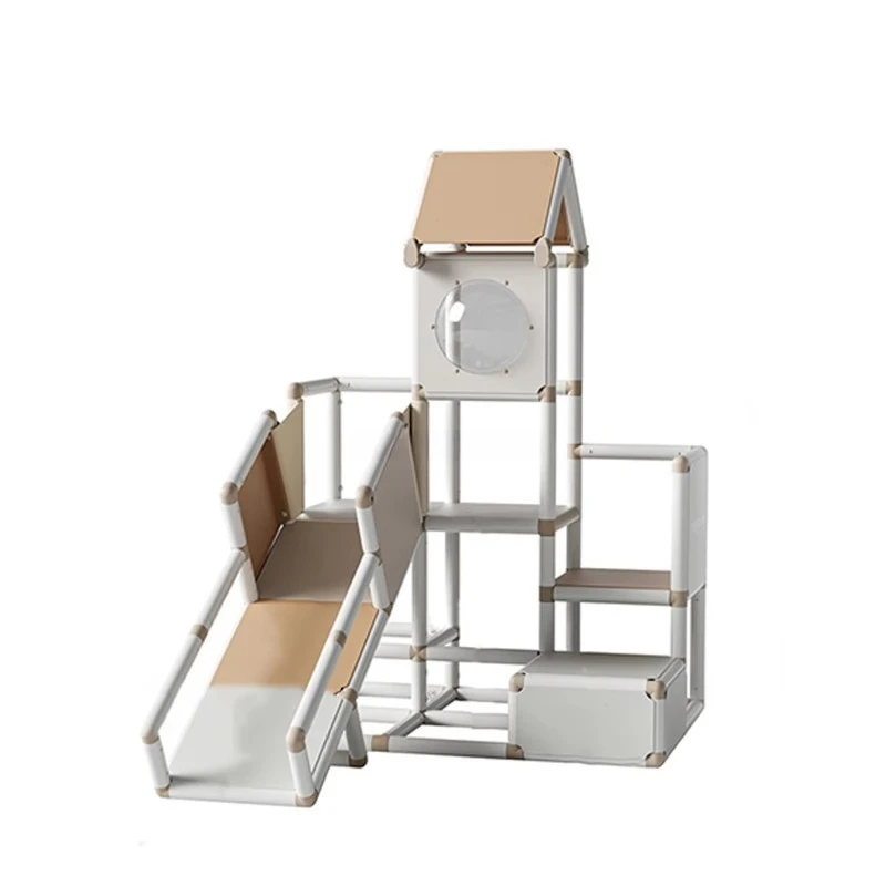 Kids Toddler Climbers Triangle Kids Ladder Mountaineering Frame with Slide