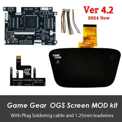 New GG V4.1 OGS Screen Mod Kits with Plus Soldering Cable For GG SEGA Game Gear V4.1 IPS Pre Laminated LCD Screen Backlight Kits