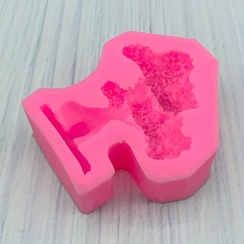 1 piece, small tree bonsai tree silicone mold cake chocolate biscuit mold drip glue pendant accessory mold