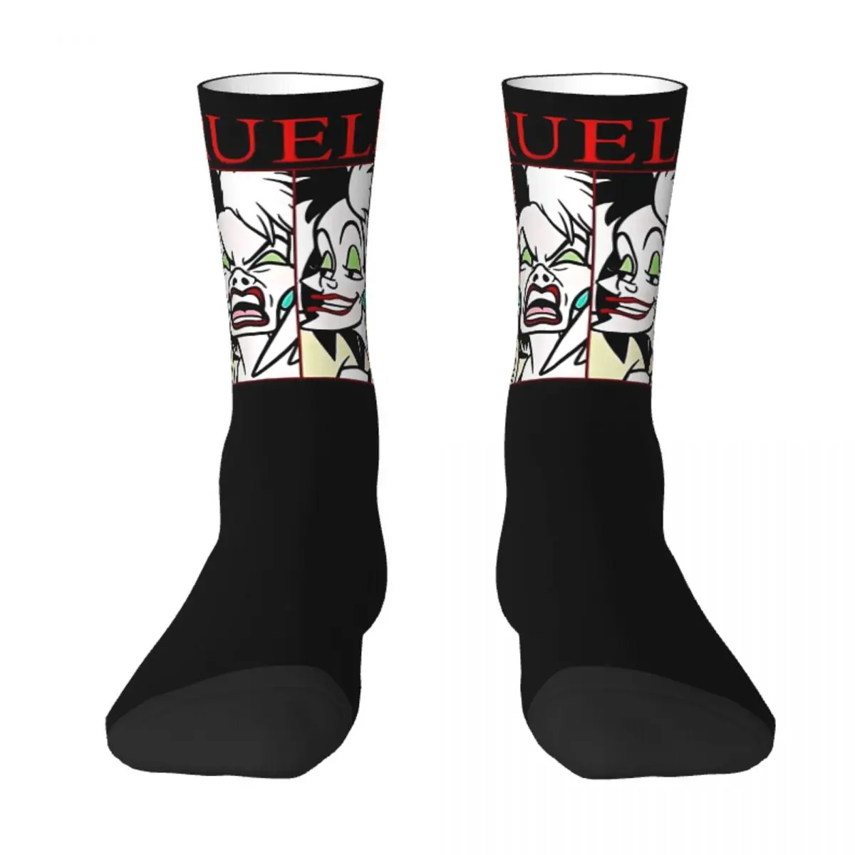 Crulla Villains Socks Autumn Stockings Modern Adults Men Soft Breathable Socks Design Skateboard Non Slip Socks