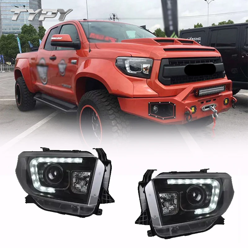 

Car Headlights Headlamp Modified LED DRL HID xenon Head Lamp Head light plug and play For Toyota Tundra 2014-2018