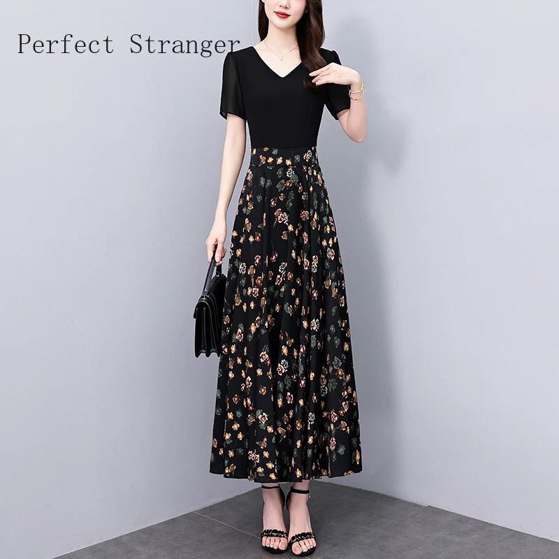 Summer Vintage Black Bodycon Party  Long Dresses Women  Elegant Chic Prom Dress 2024 Casual Chiffon Evening Maxi Vestidos