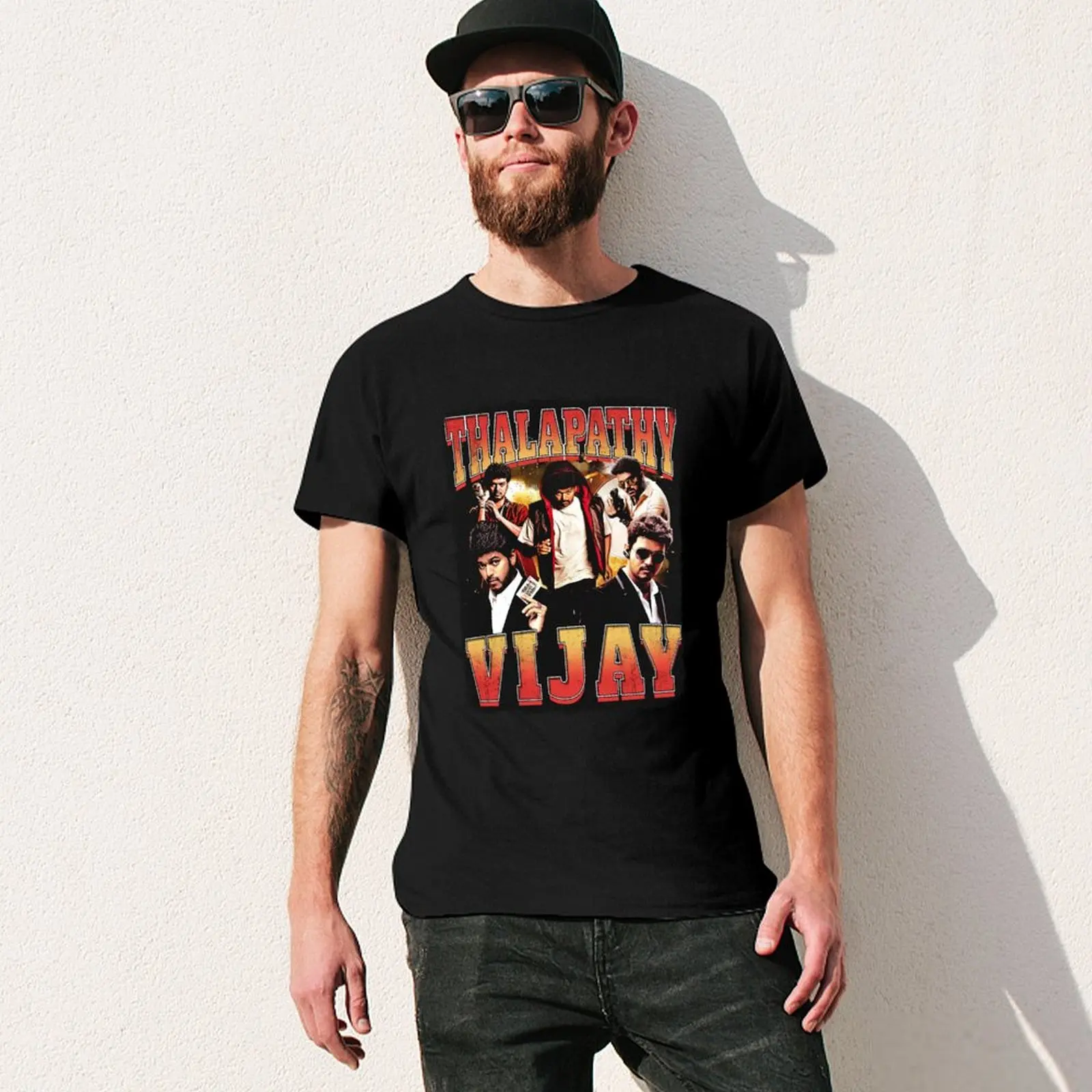 Vijay Graphic T-shirt sublime blacks t shirts for men cotton