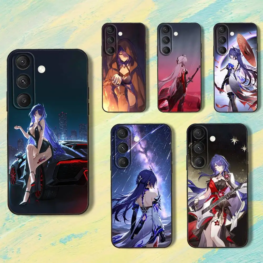 

Honkai A-Acheron Star RailS Phone Case For Samsung S25,S24,S10,S22,S21,S20,S23,Ultra,Plus,Lite,FE,Soft Silicone Black Cover