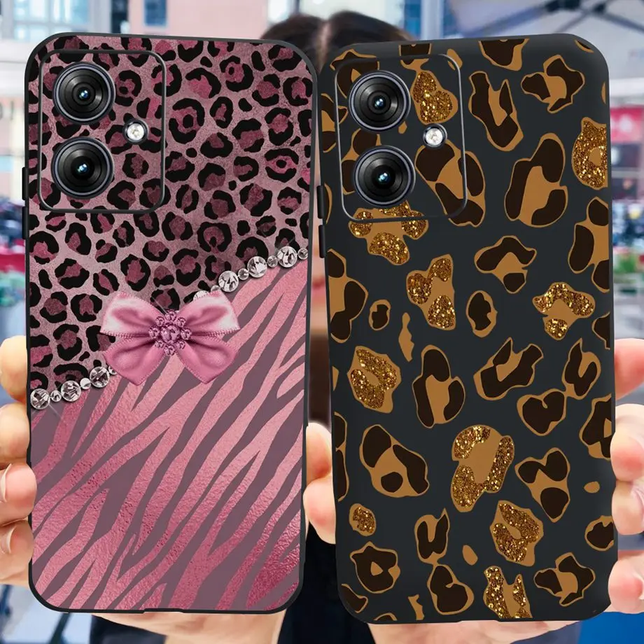 

Чехол для Motorola Moto G54 5G Черный Матовый жидкий силикон на Motorola G54 MotoG54 G 54 мягкий чехол с леопардовым принтом чехлы