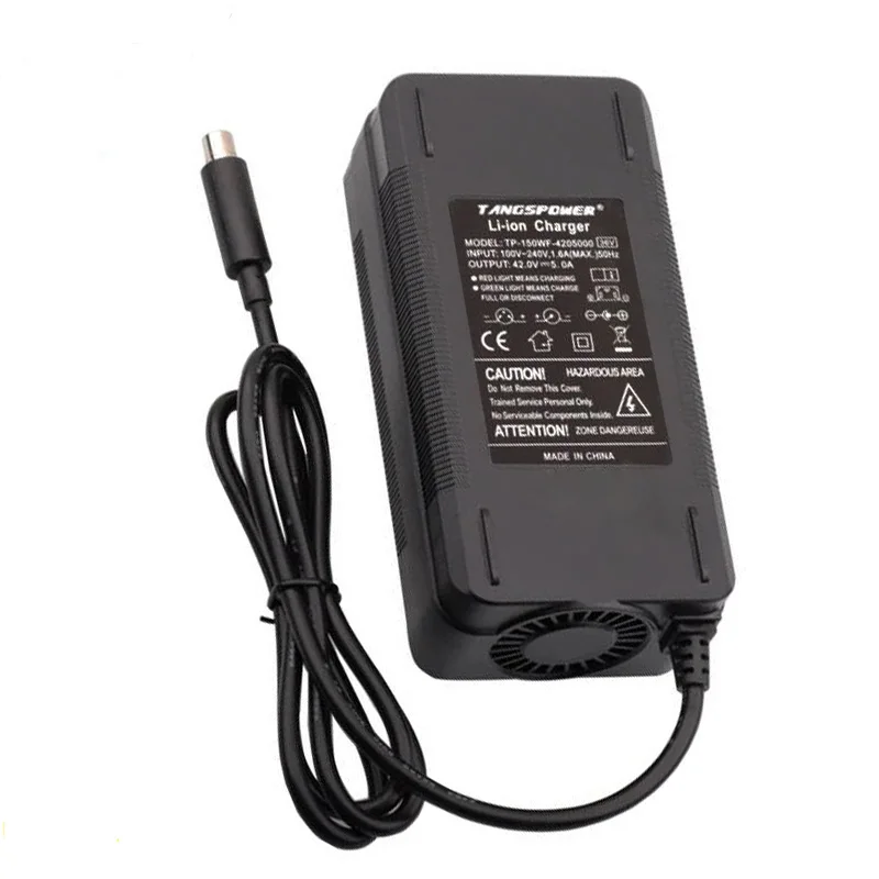 42V 5A Smart Lithium Battery Charger For 10Series 36V Li-ion Battery Fast Charging Charger With DC 8MMConnector High Quality