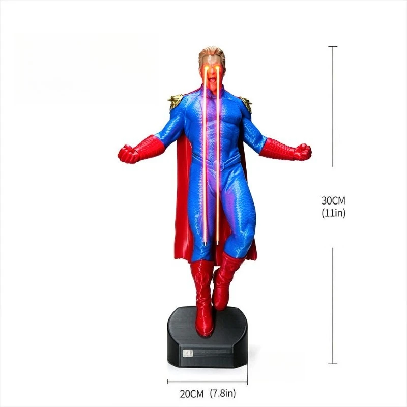 American Drama Black Robe Picket Captain Motherland Figure Model LED Night Light Desktop Ornament