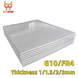 1 1.5 2 3mm FR4 White Fiberglass Board G10 Black Anti-static Fiberglass Board Light Green Epoxy Resin Board Processing engraving