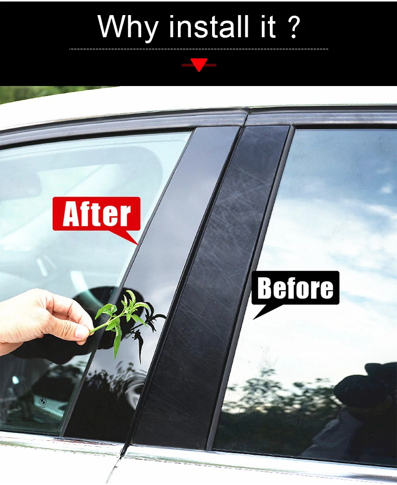 Für Toyota RAV4 XA50 2019 2020 2021 2022 2023 2024 2025 Hybrid Auto Säulenverkleidung Türfenster Zierleisten Aufkleber Zubehör – Detail 2