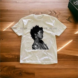 Y2k Women portrait Graphic baby Tee Aesthetic Grunge Clothes Vintage 2000s T-Shirt Summer Short sleeve Streetwear