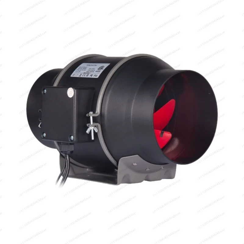 

Industrial Exhaust Fan Black Oblique Flow Booster Pipe Indoor High Speed Soft Ventilation Exhaust Fan