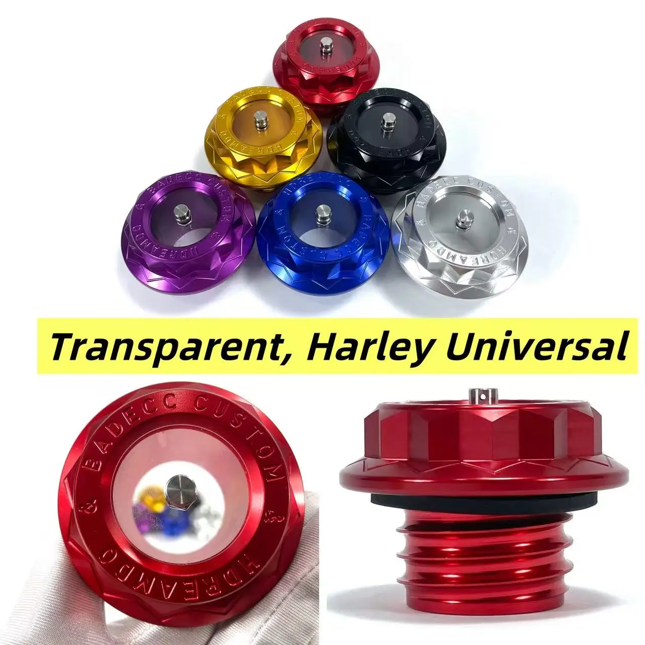 

Motorcycle Aluminum Tank Oil Cover Gas Fuel Tank Cap For Harley All Type Touring Road King FXBB Low Rider Sportster XL883 883 72