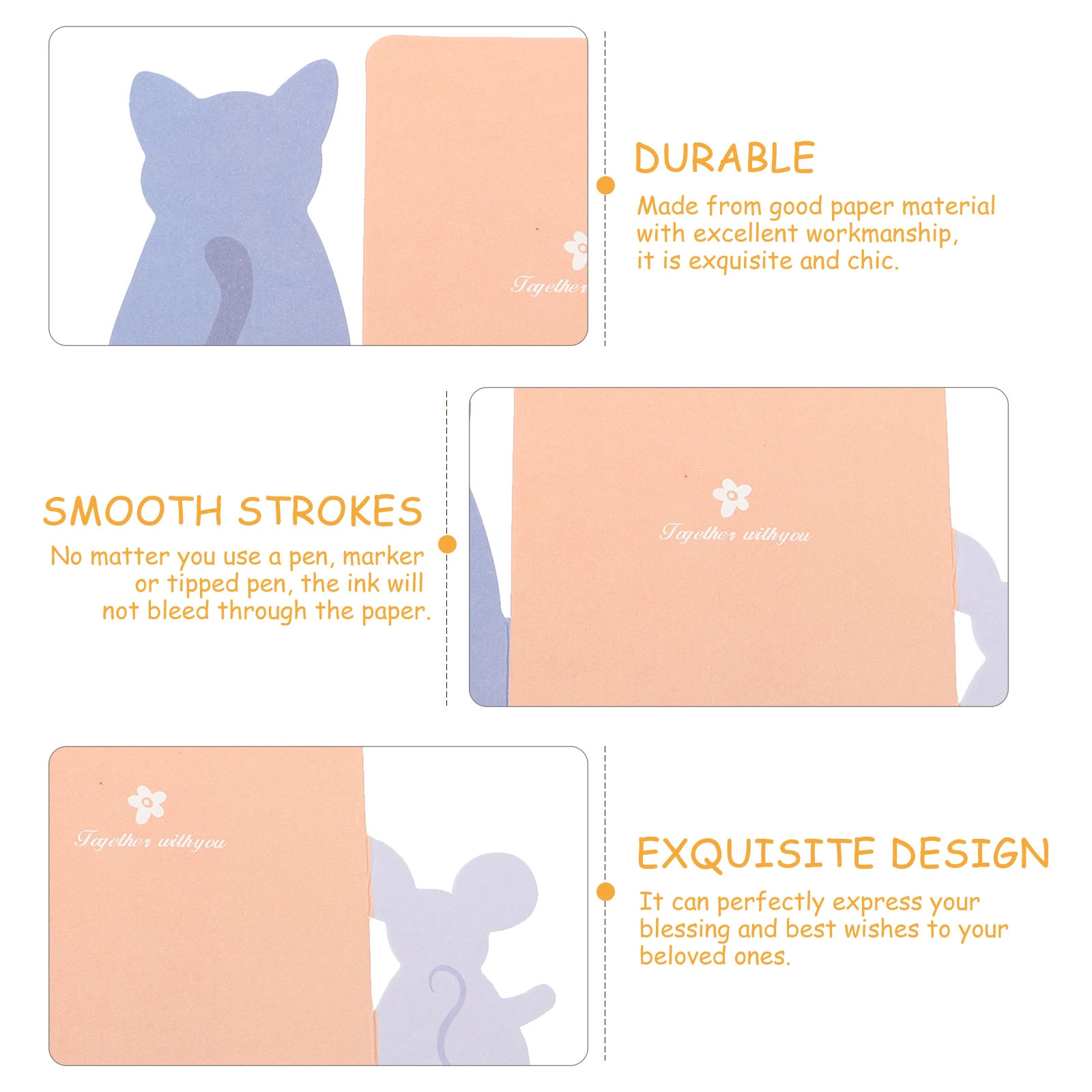 

12 Pcs Birthday Greeting Cards Animal Design Smooth Touch Long Lasting Excellent Material Wedding Party Bridal Shower