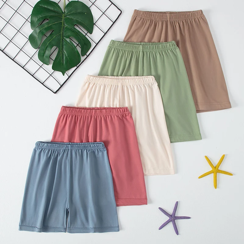 5-Piece Children\'s Summer Candy-colored Basic Shorts Boy Casual Joker 5 Pants Girl Sweet And Lovely Soft And Comfortable Pants