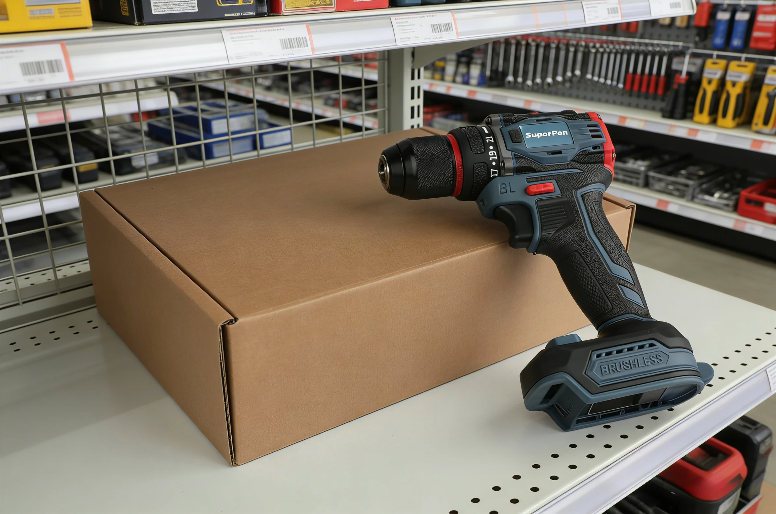 

21V Wireless charging brushless electric drill, household hand drill, electric screwdriver, electric tool not including battery