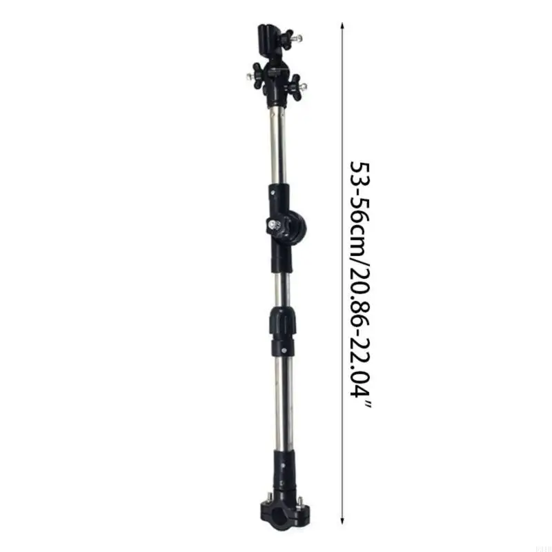 قابل للتعديل عربة مظلة حامل تلسكوبي الرف الدراجة موصل ملحق للسفر في الهواء الطلق يندبروف غير نافذ للمطر P31B #6