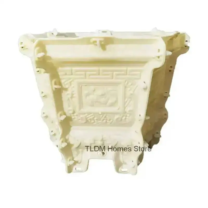 Garden Hexagonal Flowerpot Mold Home Balcony Cement Bonsai Pot Template Concrete Cast-in-place Homemade Plastic Flowerpot Mold