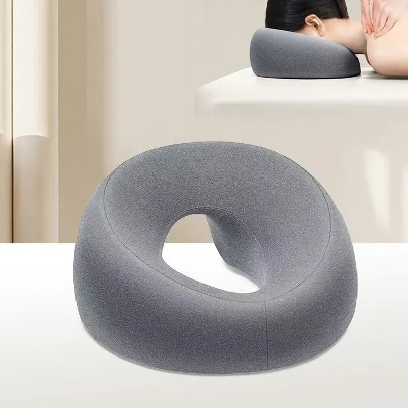 Ergonomics Lying Down Pillow Memory Foam Breathable Head Rest Support Pillow Body Massage Face Rest Pillow for Beauty Salon