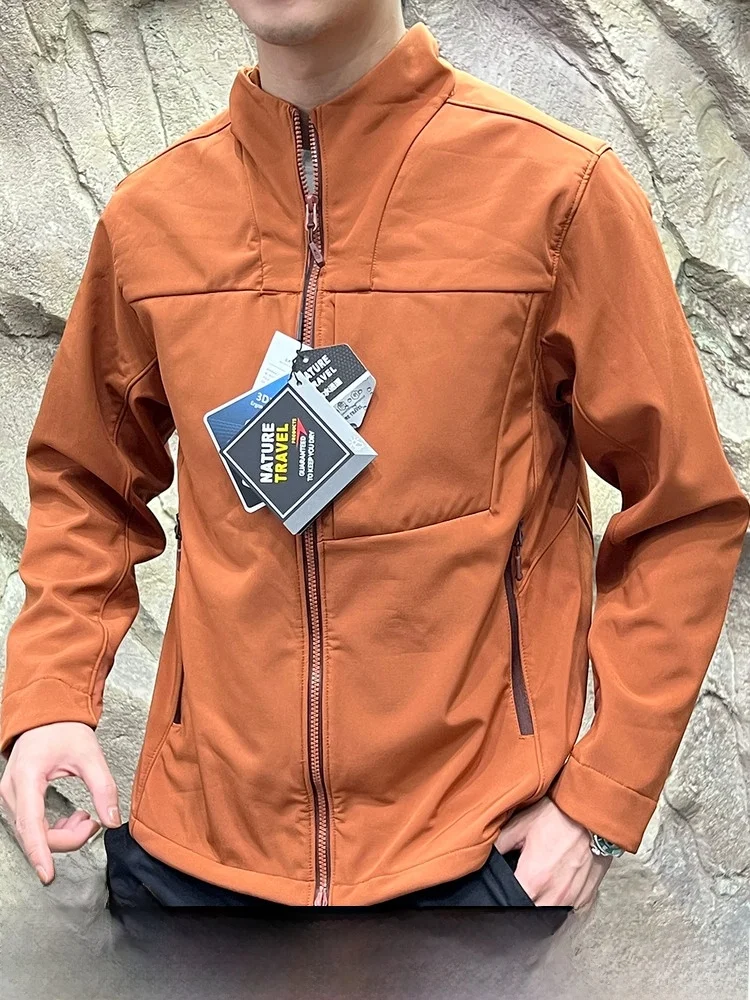 

Сменная серия Kai, 3D портной, воротник-стойка на подкладке, водонепроницаемая, мягкая, ell Jaet для мужчин, осенне-зимний спортивный костюм