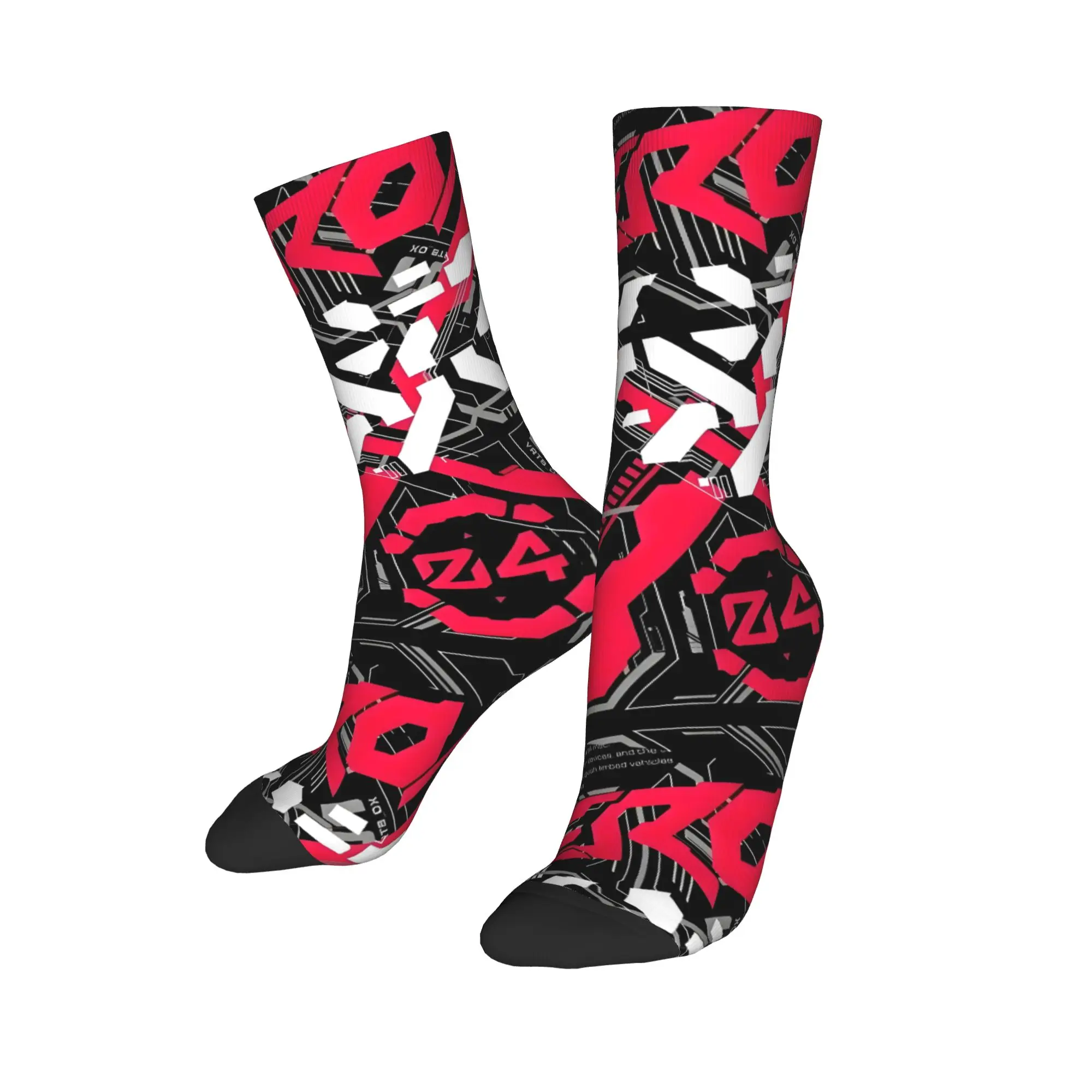 

Мужские и унисекс носки Custom Novelty Techwear Pilot Zero: теплые, удобные, с 3D-принтом в стиле меха