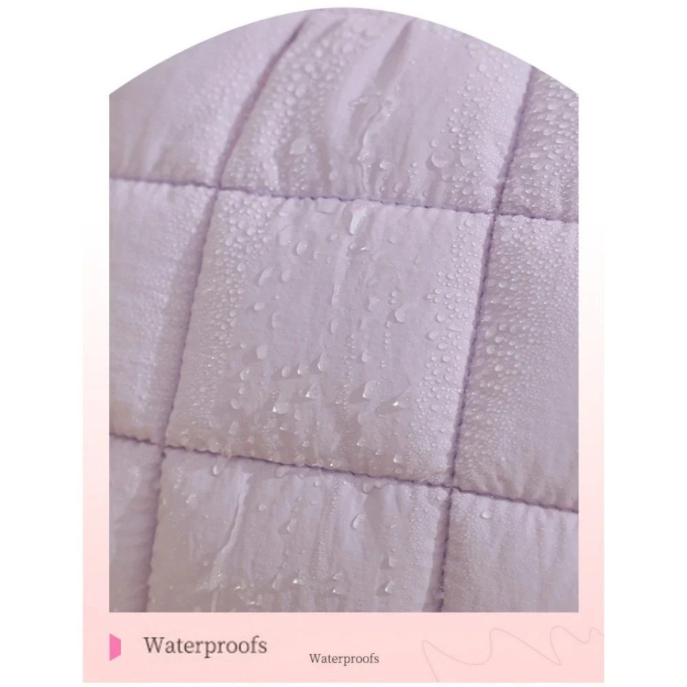 حقيبة تخزين مكياج قطنية جديدة بلون الحلوى حقيبة تخزين مربعة الشكل ذات سعة كبيرة حقيبة أدوات الزينة للسفر والمكياج #6