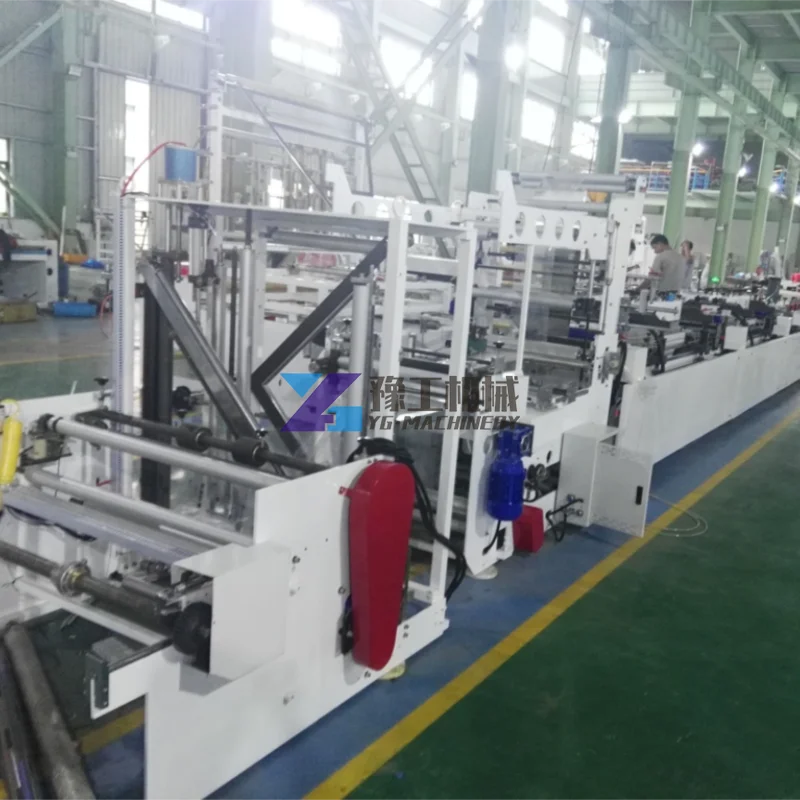 High Speed Ziplock Mylar Snack Packaging Bag Making Machine Laminated Paper PE Doypack Self Stand Zipper Pouch Making Machine
