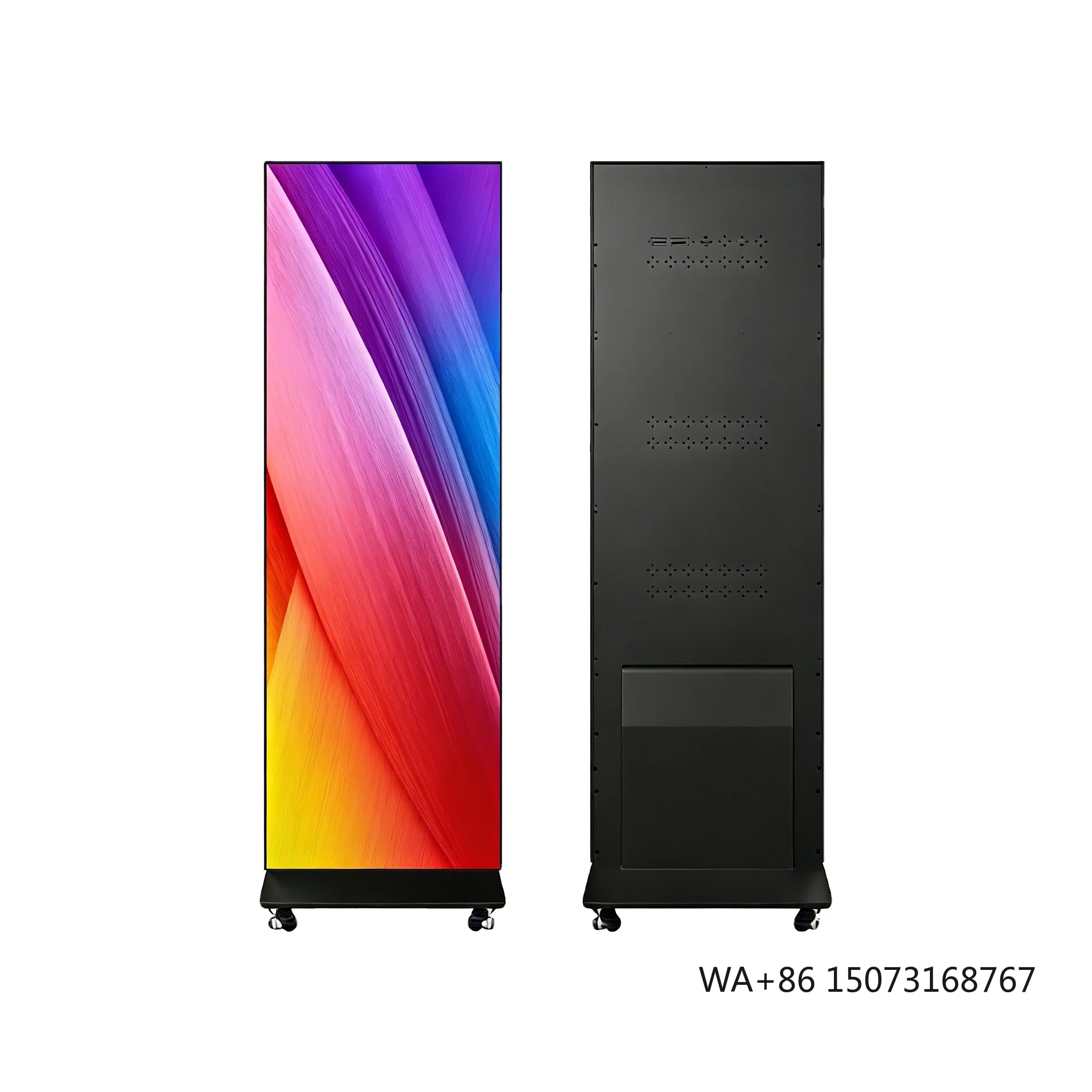 

Portable Foldable LED Poster Screen P2.5 Indoor Digital Signage with Flight Case HDR10 1000cd Brightness for Exhibition Events