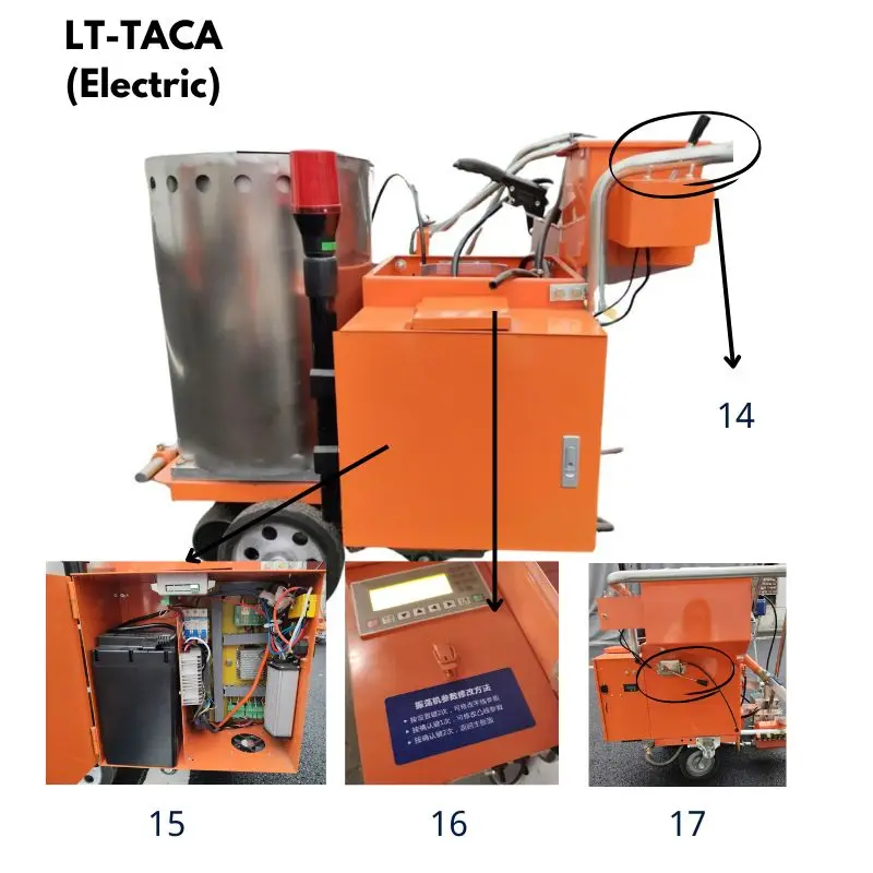 Picture 3: Thermoplastic Automatic Flat/Convex Applicator-Battery-Powered Engine-Driven Traffic Line Road Marking Machine