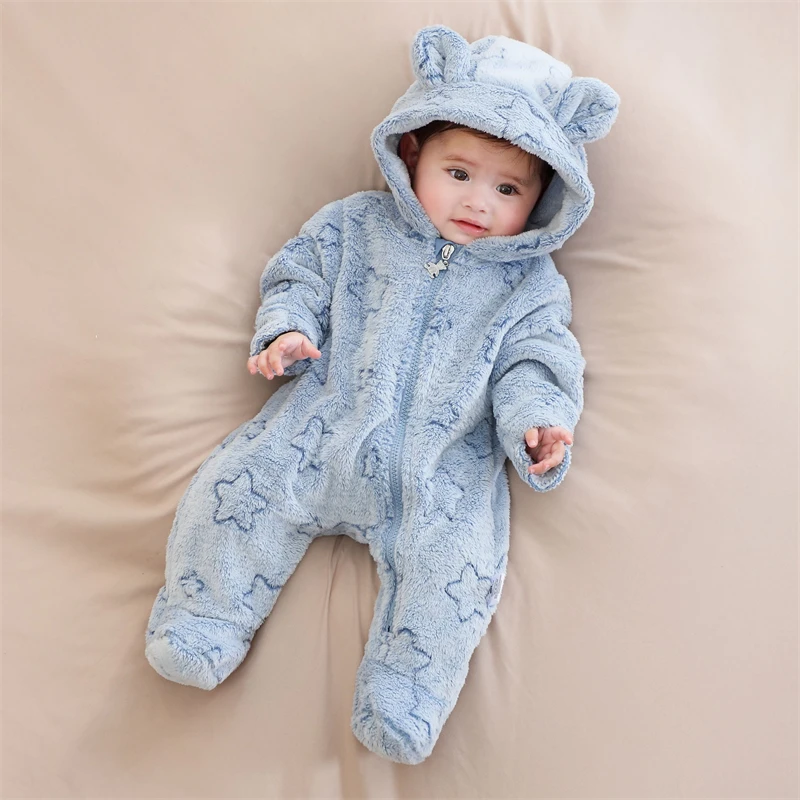 

Newborn Baby Rompers Autumn Winter Infant Bodysuit Girl Clothing Soft Cute Oneies for Baby 0-9 Months