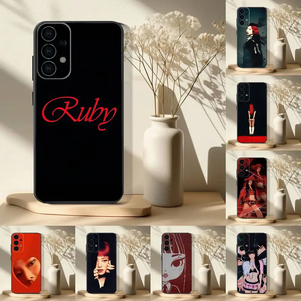 

Kpop Hot R-Ruby Album Phone Case For Samsung S 25,24,23,22,30,21,10,9,Ultra,Plus,Lite,FE,4,5G Black Soft Case