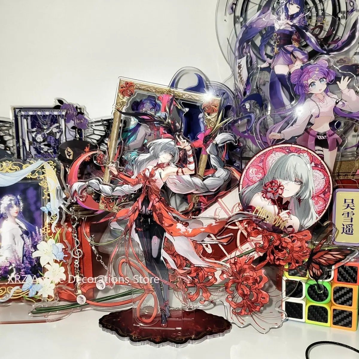 

Collection Badge Acrylic Stand Wuthering Waves Cartoon Anime Phrolova Desktop Ornaments Decorate Model Birthday Gifts