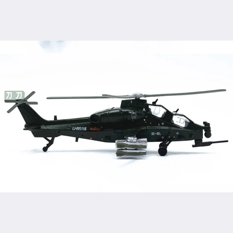 Diecast 1:100 Scale Z-10 helicopter Alloy finished aircraft simulation model Static decoration Souvenir gifts for adult boy