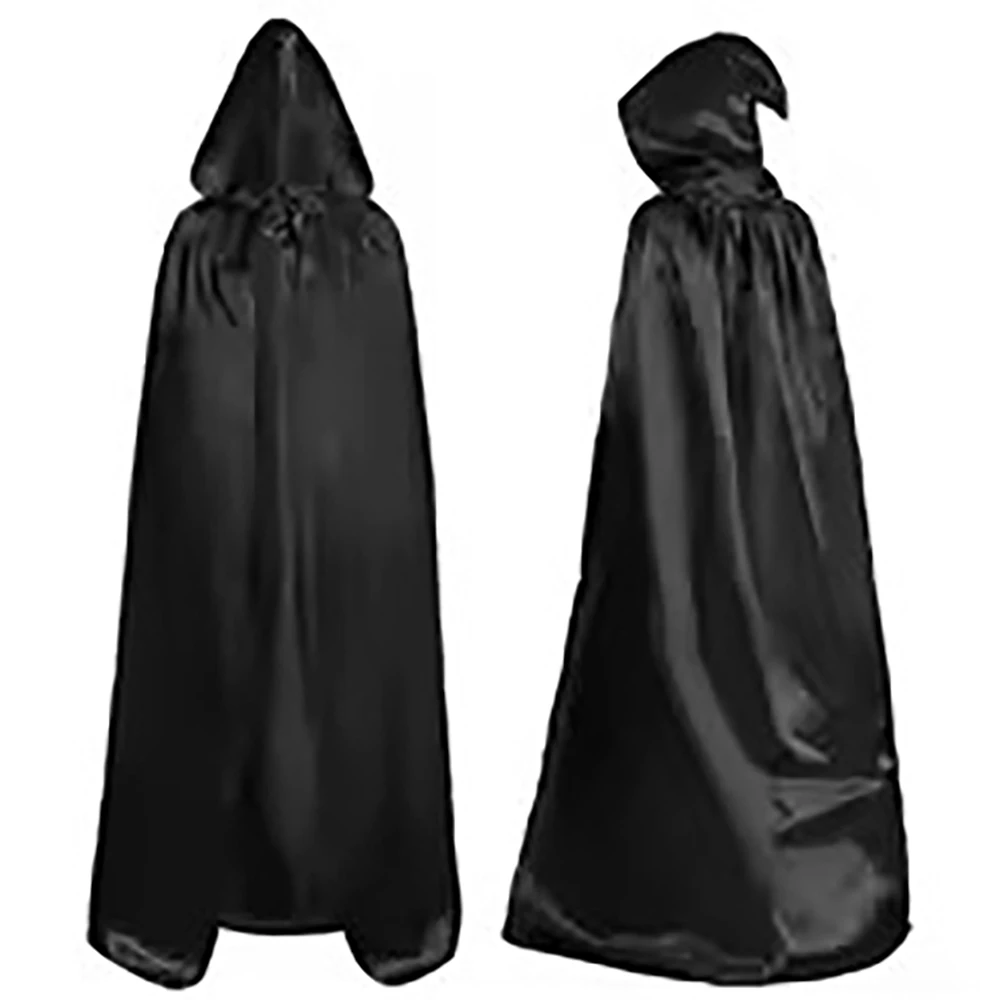

Cosplay Costumes Hooded Cloak Halloween Party Cloak Cosplay Dress Up Costume Death Witch Devil Role Play.