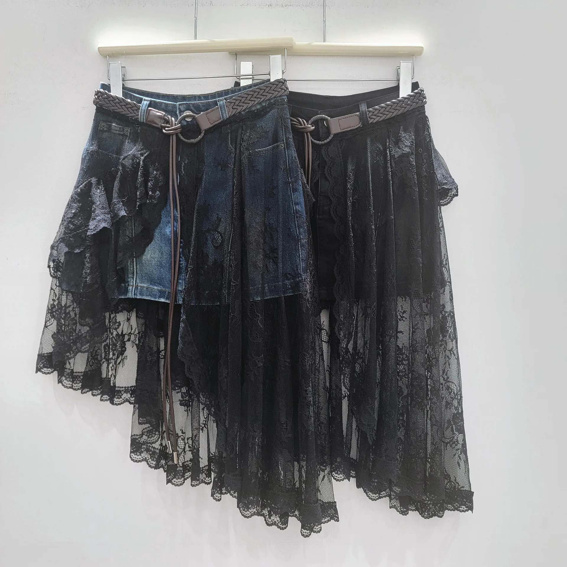 

Skirts Women Short Skirt A Line Slim Fit Sexy Party Night Irregular High Waist Elegant Splice Y2k Streetwear Work 2025