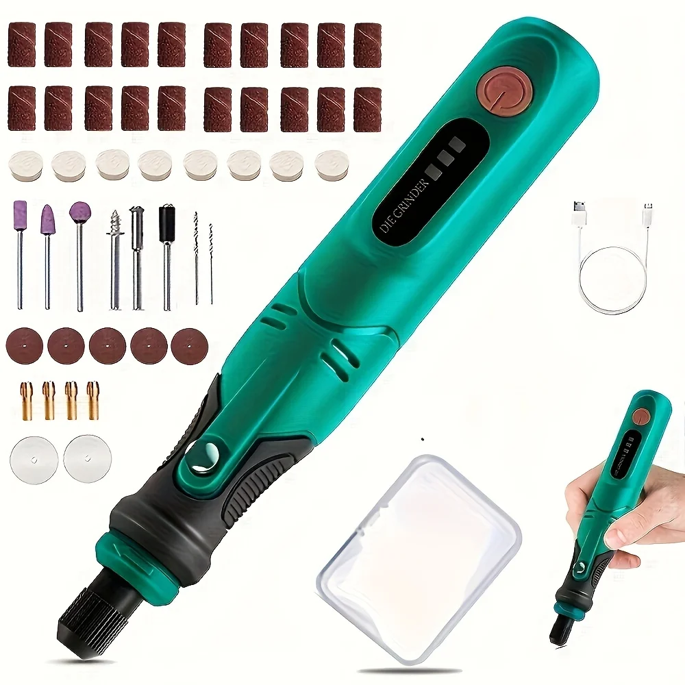 JANGKLIFE USB Cordless Rotary Tool Kit Woodworking Engraving Pen DIY For Jewelry Metal Glass Mini Wireless Drill