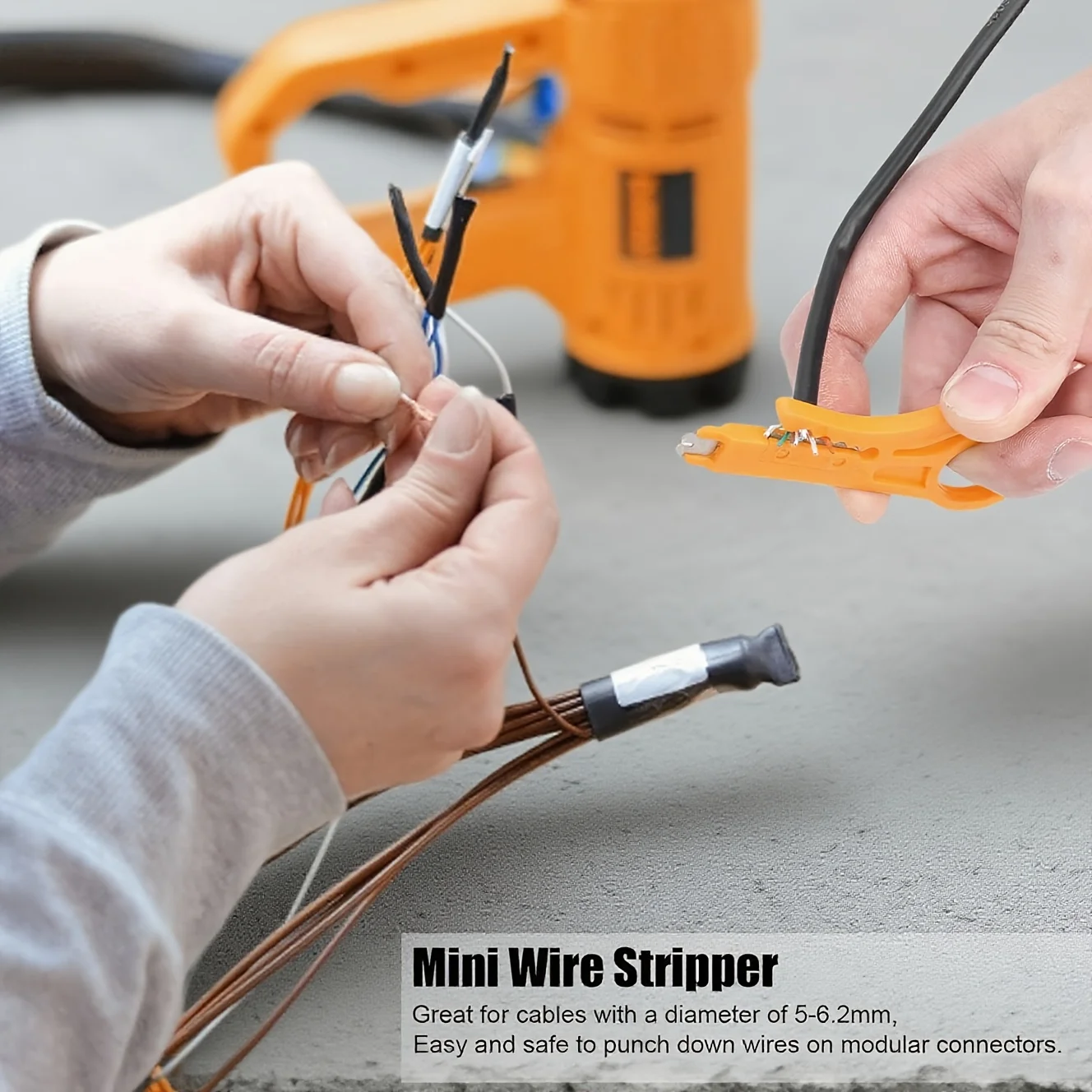 6 قطعة جيب صغير المحمولة سلك متجرد سكين المكشكش كماشة العقص أداة كابل تجريد سلك القاطع Crimpatrice أداة أجزاء #1