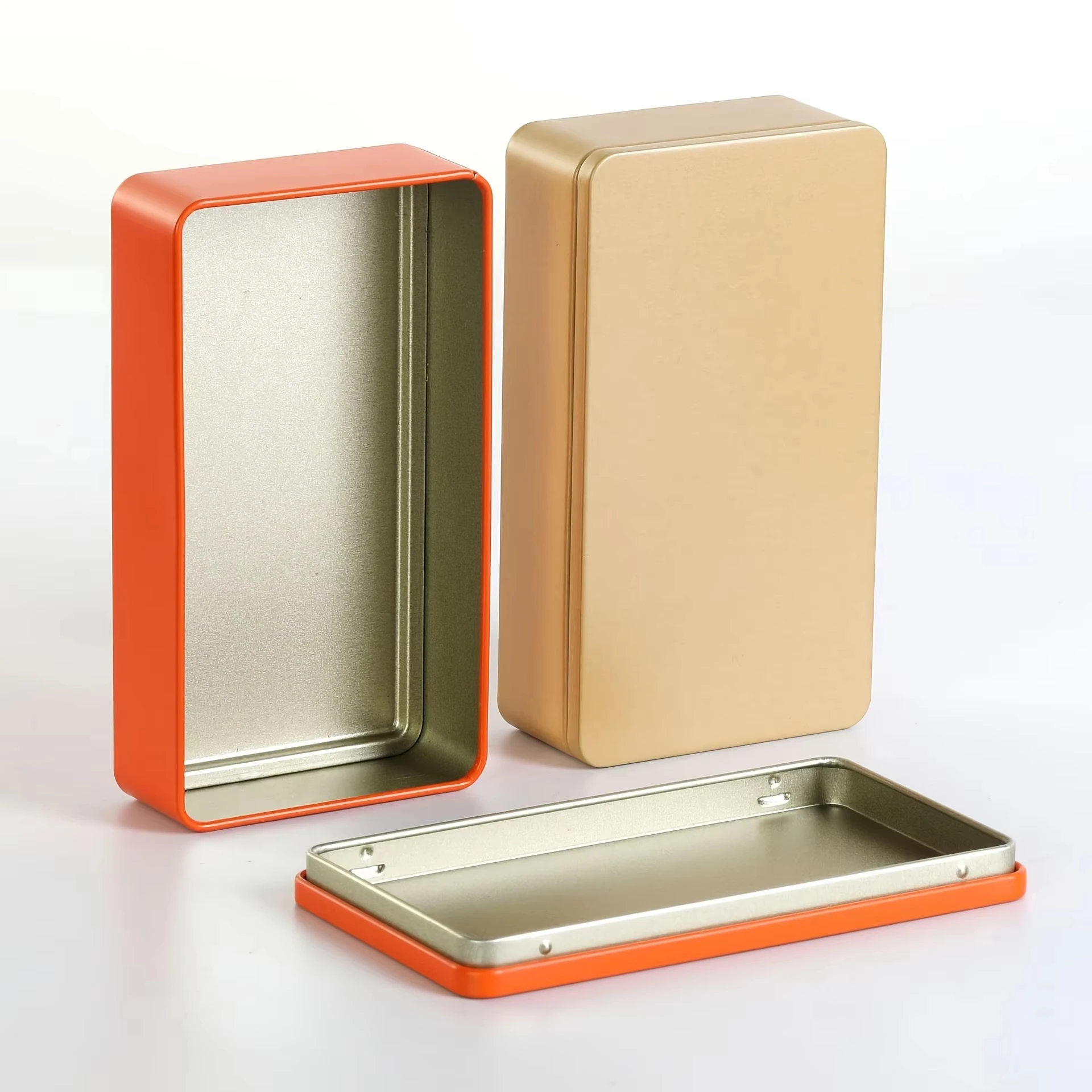 Stainless Steel Metal Storage Box - Compact Sealed Container, Versatile Organizer for Jewelry & Home Essentials