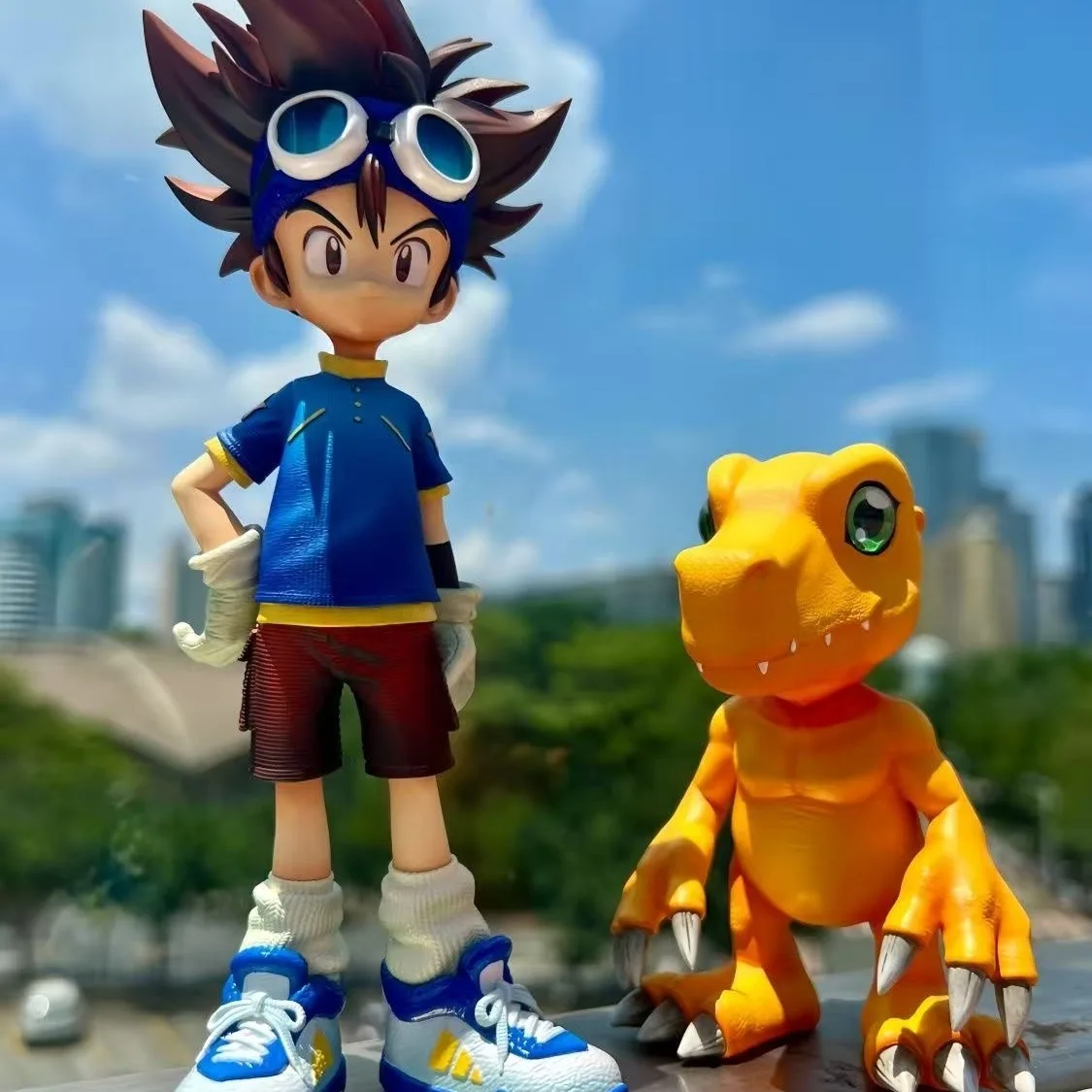 

Изысканная модель ручной работы Digital Monster1 Agumon, Yagami Taichi. Высококачественный материал ПВХ. Коллекция украшений для рабочего стола.