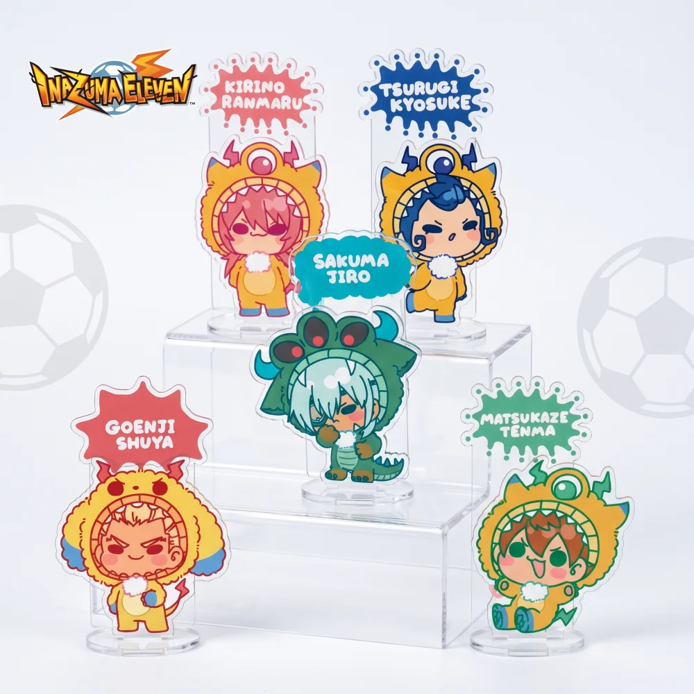Inazuma Eleven Anime Acrylic Stand Figures Endo Mamoru Goenji Shuya Chibi Cosplay Model Plate Desk Decor Keychain Xmas Gift 15cm