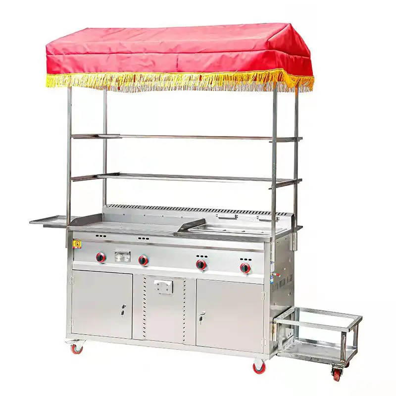 

Street comes with a full mobile grill and fryer fast food trailer