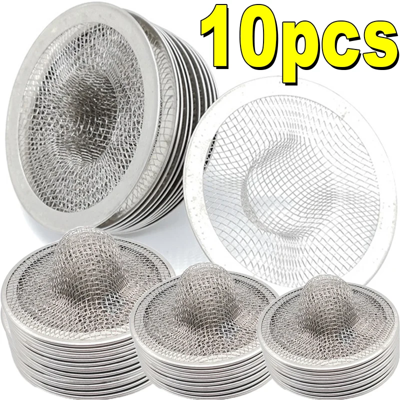 

Stainless Steel Sink Filter Kitchen Bathroom Floor Drain Mesh Anti-Pest Sealing Cover Home Strainer Stopper Waste Screen Hole