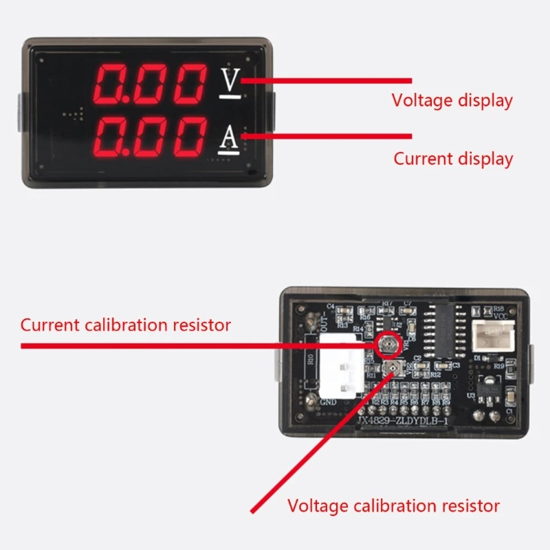 DC0-100V LED Digital Voltmeter Ammeter Current Meter Voltammeter Device Dropship