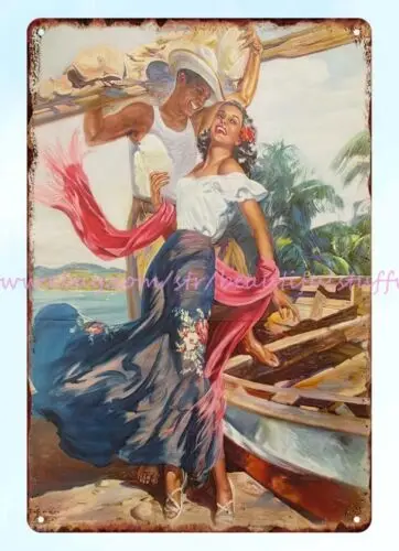 1956 COASTAL GRACE GRACIA COSTENA MEXICO EDUARDO CATANO tin sign home accents