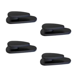 Ganchos auto-adesivos para encosto de cabeça do carro, cabide preto, suporte pequeno para instrumento e mesa, 8PCs