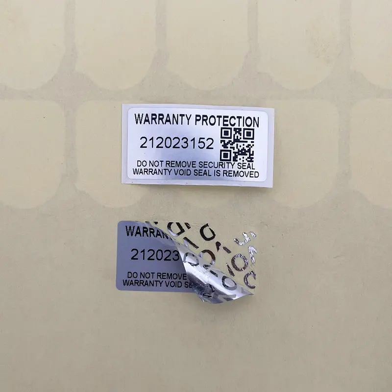 100PCS protection warranty sticker 30mm x 15mm security seal tamper proof warranty sticker false decal